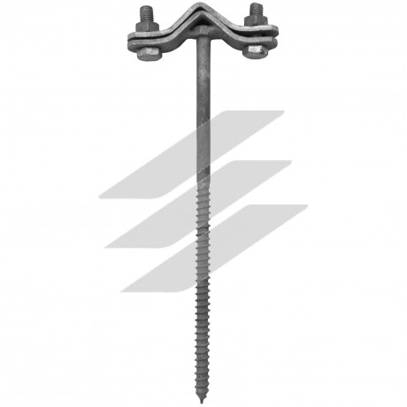 Тримач захистного кутка і дроту, M8x250, HDG